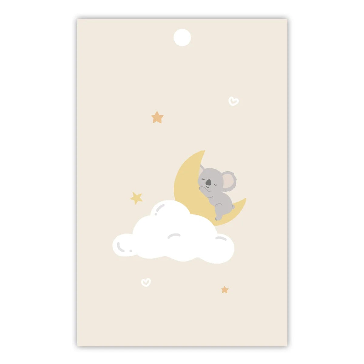 TO THE MOON & BACK PRINTS- "BABY KOALA ON MOON"- Gift Tag