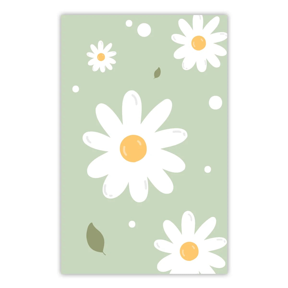 TO THE MOON & BACK PRINTS- "FLORAL GREEN"- Gift Tag
