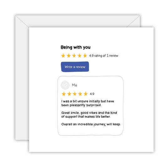 TO THE MOON & BACK PRINTS- "ANNIVERSARY REVIEW"- Greeting Card