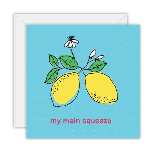 TO THE MOON & BACK PRINTS- "MAIN SQUEEZE"- Greeting Card