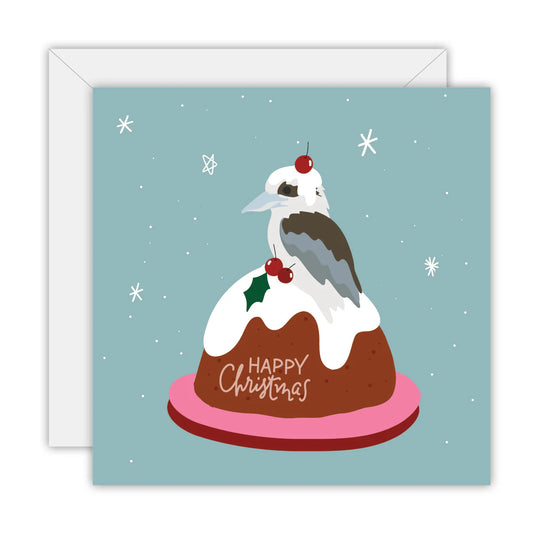 TO THE MOON & BACK PRINTS- "Happy Christmas - Kookaburra"- Christmas Card