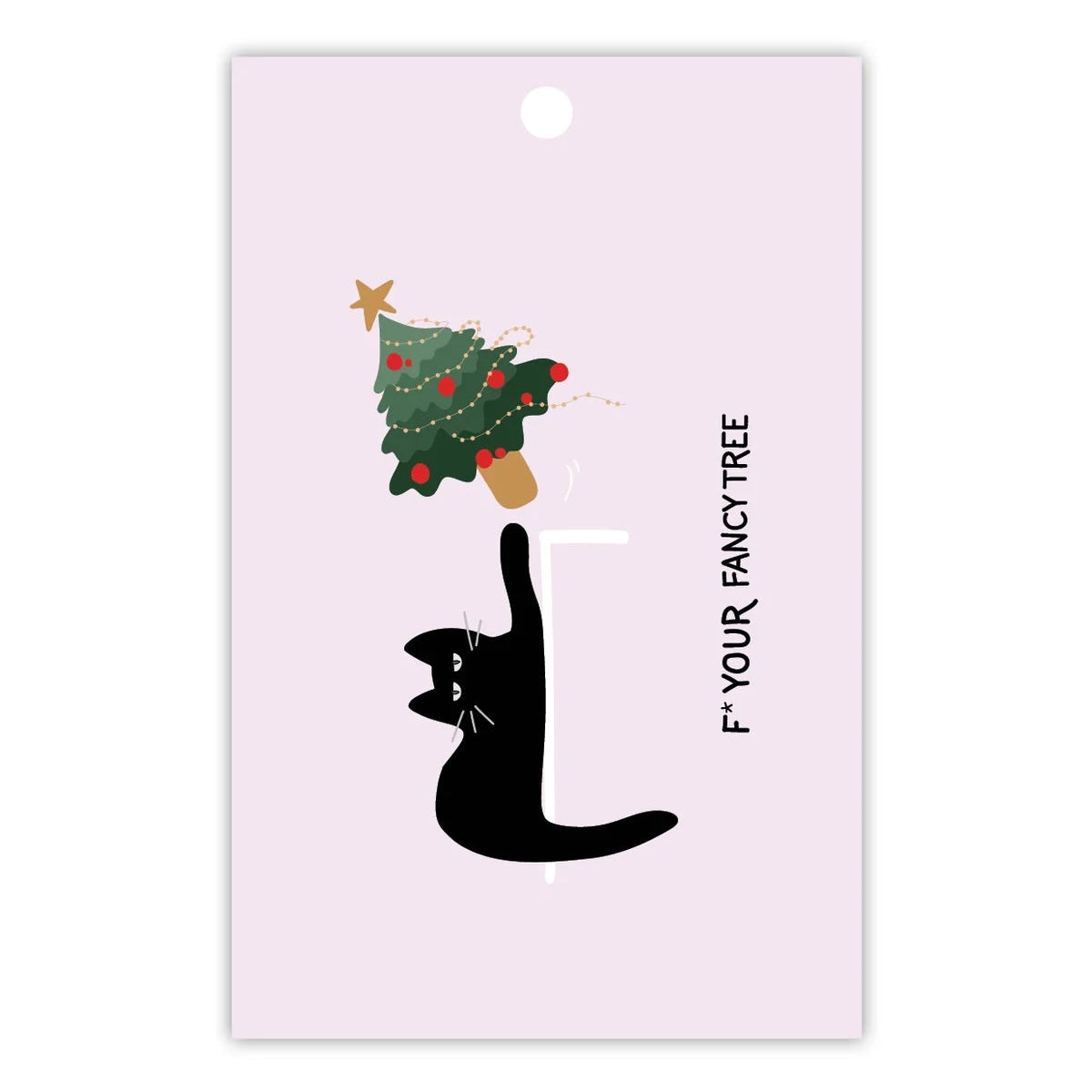 TO THE MOON & BACK PRINTS- "F* YOUR FANCY TREE"- Christmas Gift Tags