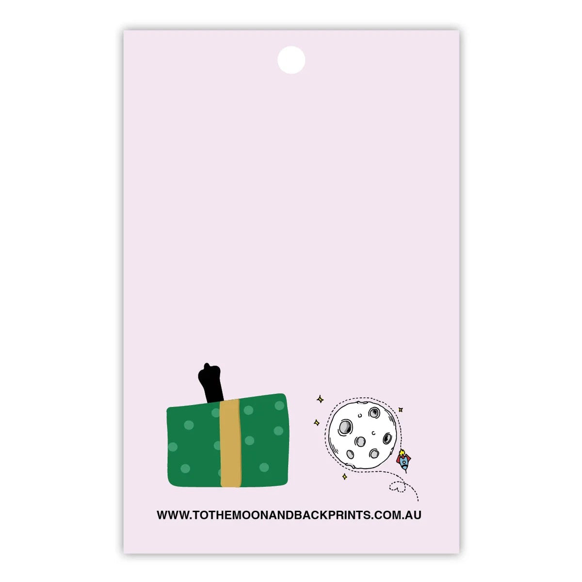 TO THE MOON & BACK PRINTS- "F* YOUR FANCY TREE"- Christmas Gift Tags