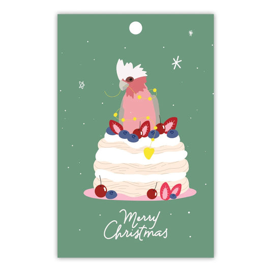 TO THE MOON & BACK PRINTS- "MERRY CHRISTMAS GALAH"- Gift Tags