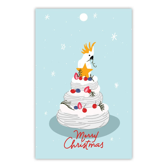 TO THE MOON & BACK PRINTS- "MERRY CHRISTMAS COCKATOO"- Gift Tags