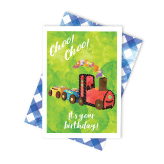 CANDLE BARK CREATIONS - MATILDA'S MILKBAR - TRAIN - Birthday Gift Card