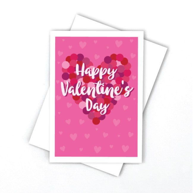 CANDLE BARK CREATIONS - Confetti Heart- Valentine's Day Card