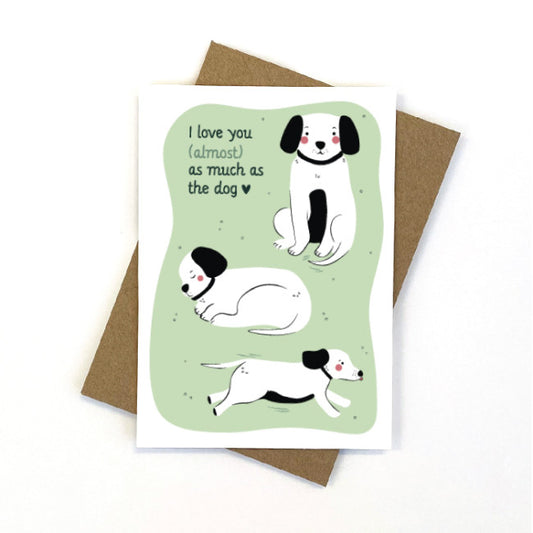 CANDLE BARK CREATIONS - Dog Lover- Valentine's Day Card