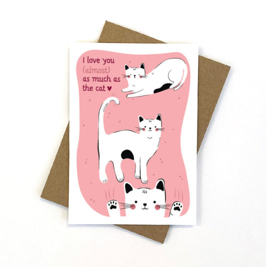 CANDLE BARK CREATIONS - Cat Lover- Valentine's Day Card