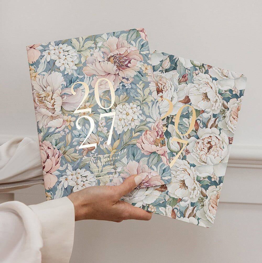 BESPOKE LETTERPRESS - 2027 Weekly Calendar Notebook