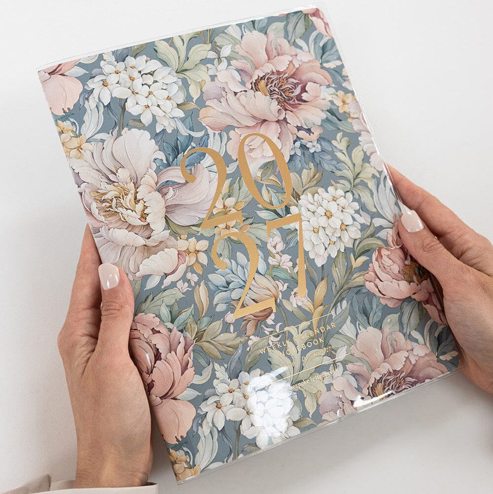 BESPOKE LETTERPRESS - 2027 Weekly Calendar Notebook