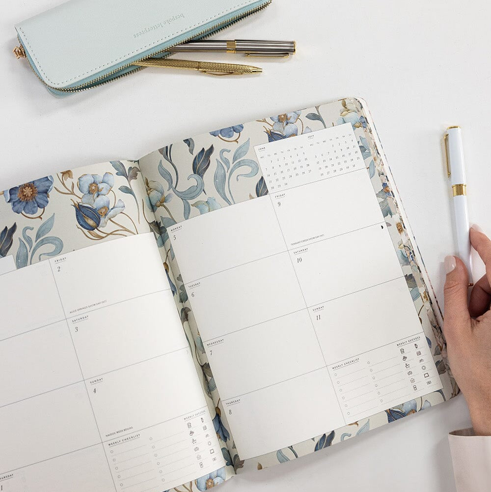BESPOKE LETTERPRESS - 2027 Weekly Calendar Notebook