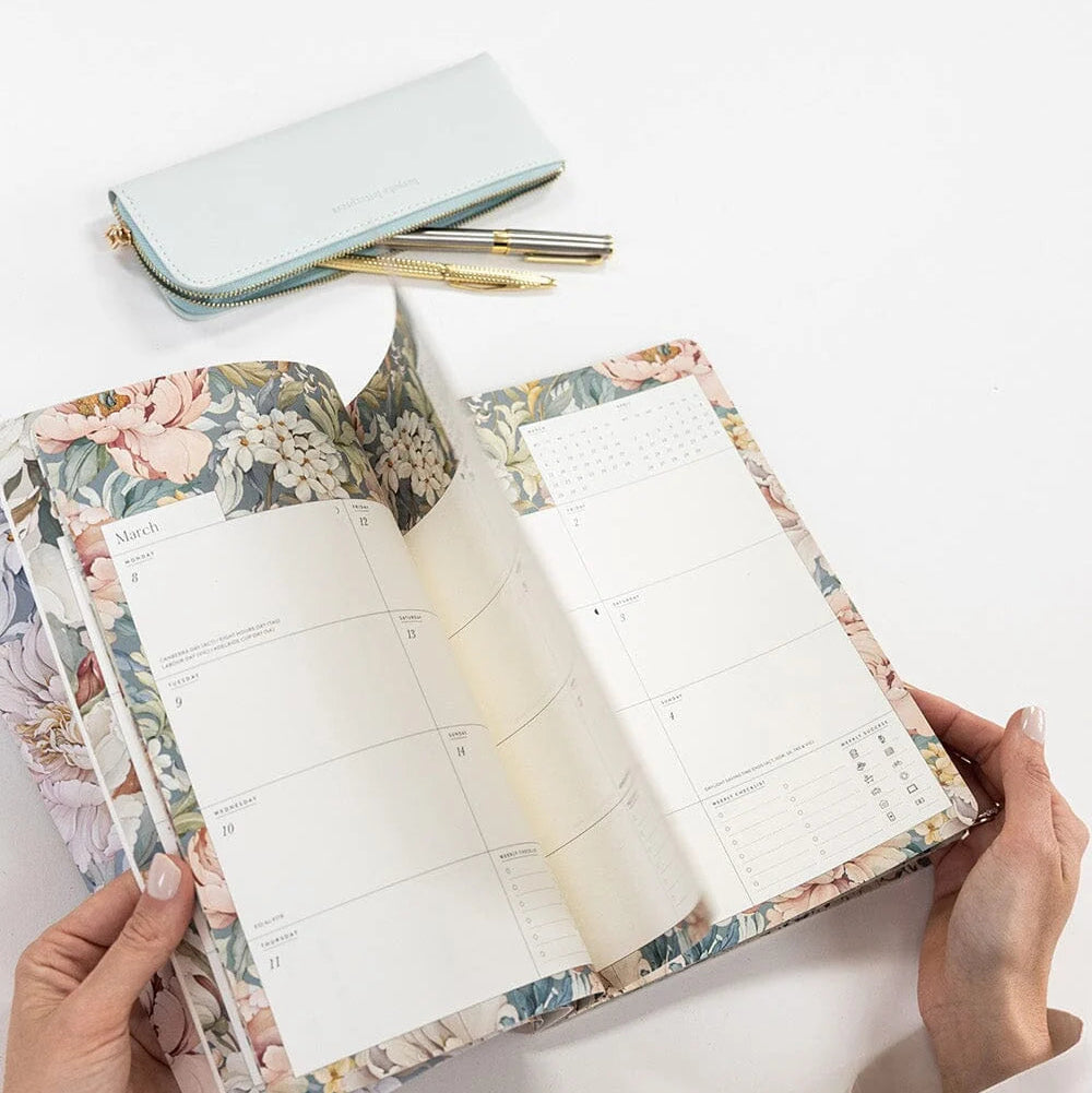 BESPOKE LETTERPRESS - 2027 Weekly Calendar Notebook