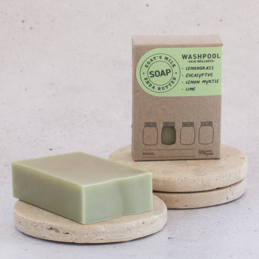 WASHPOOL SUPPLY CO- Lemongrass, Lime, & Lemon Myrtle Goat's Milk Soap