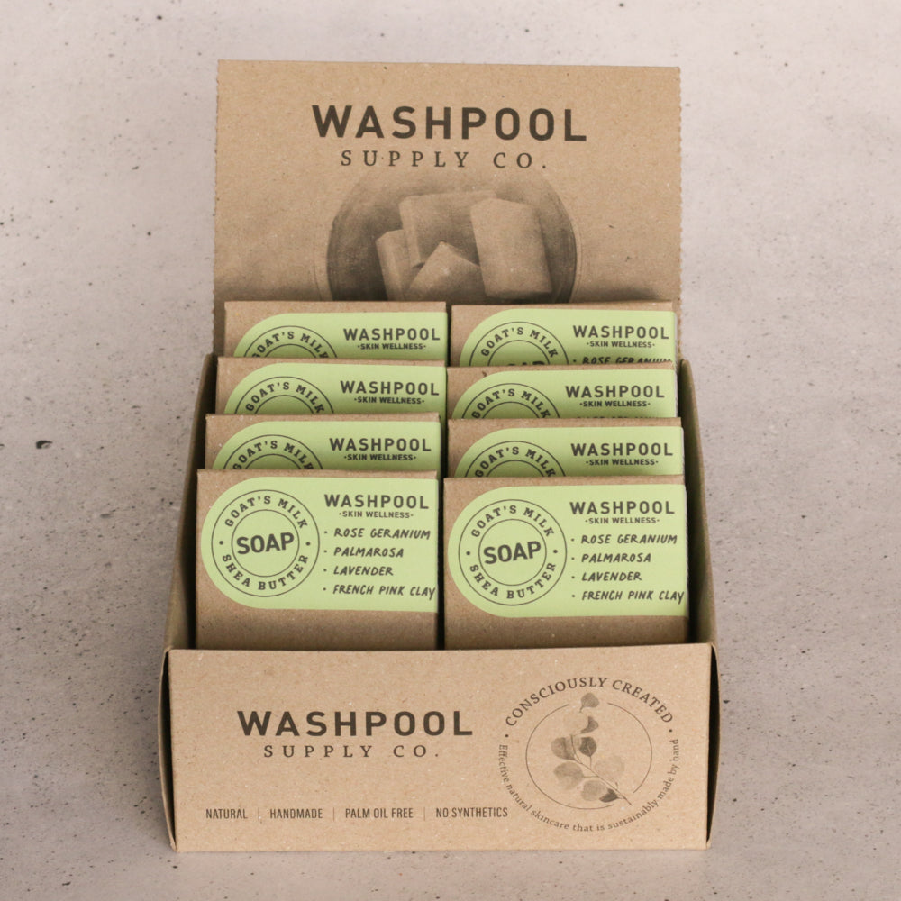 WASHPOOL SUPPLY CO- Rose Geranium & Palmarosa Goat's Milk Soap Bar