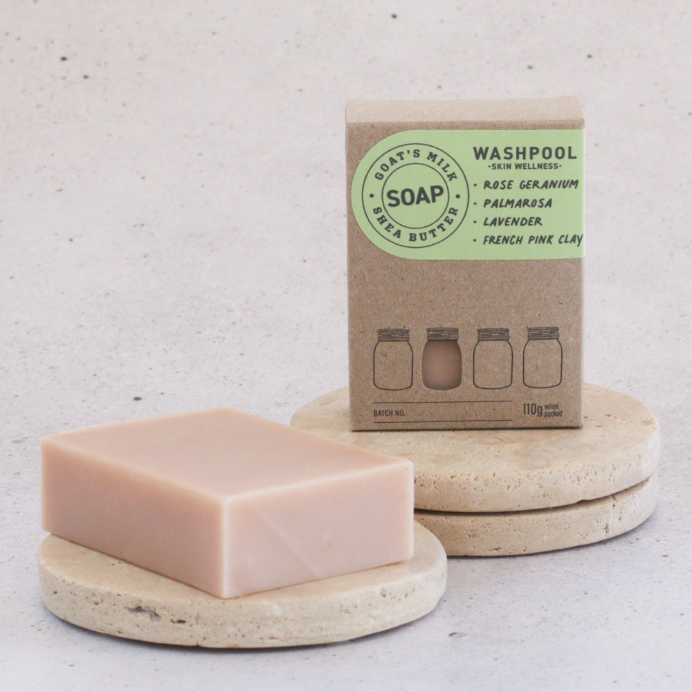 WASHPOOL SUPPLY CO- Rose Geranium & Palmarosa Goat's Milk Soap Bar