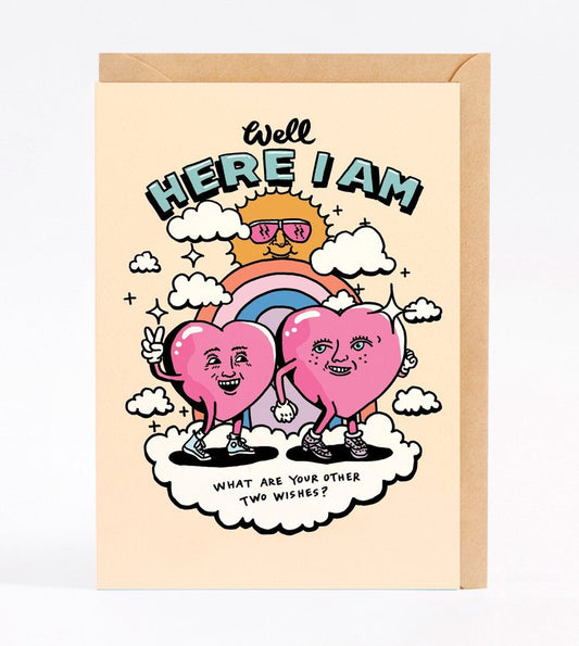 WALLY PAPER CO - "OTHER TWO WISHES" GREETING CARD