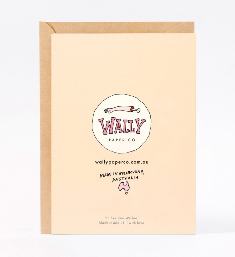 WALLY PAPER CO - "OTHER TWO WISHES" GREETING CARD