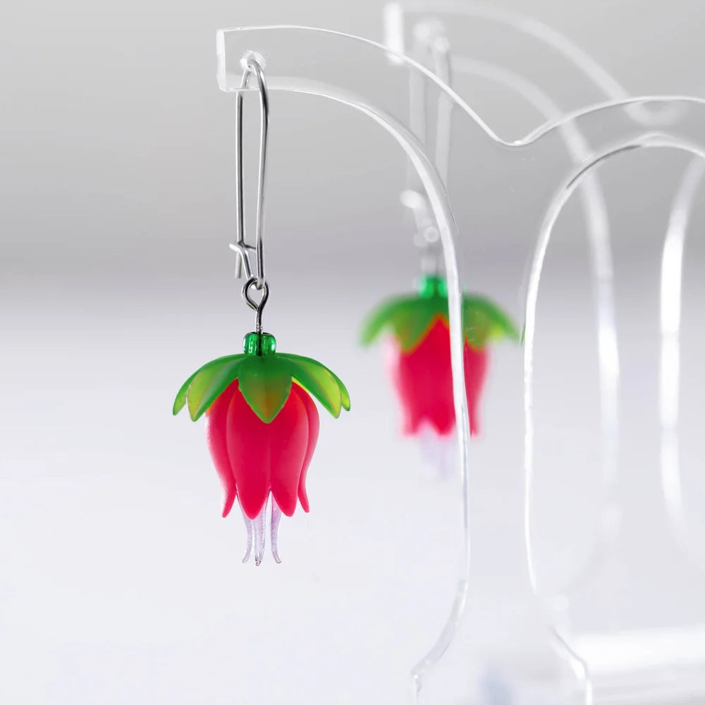 CLAIRE ISHINO- Winnie Earrings - Fuschias