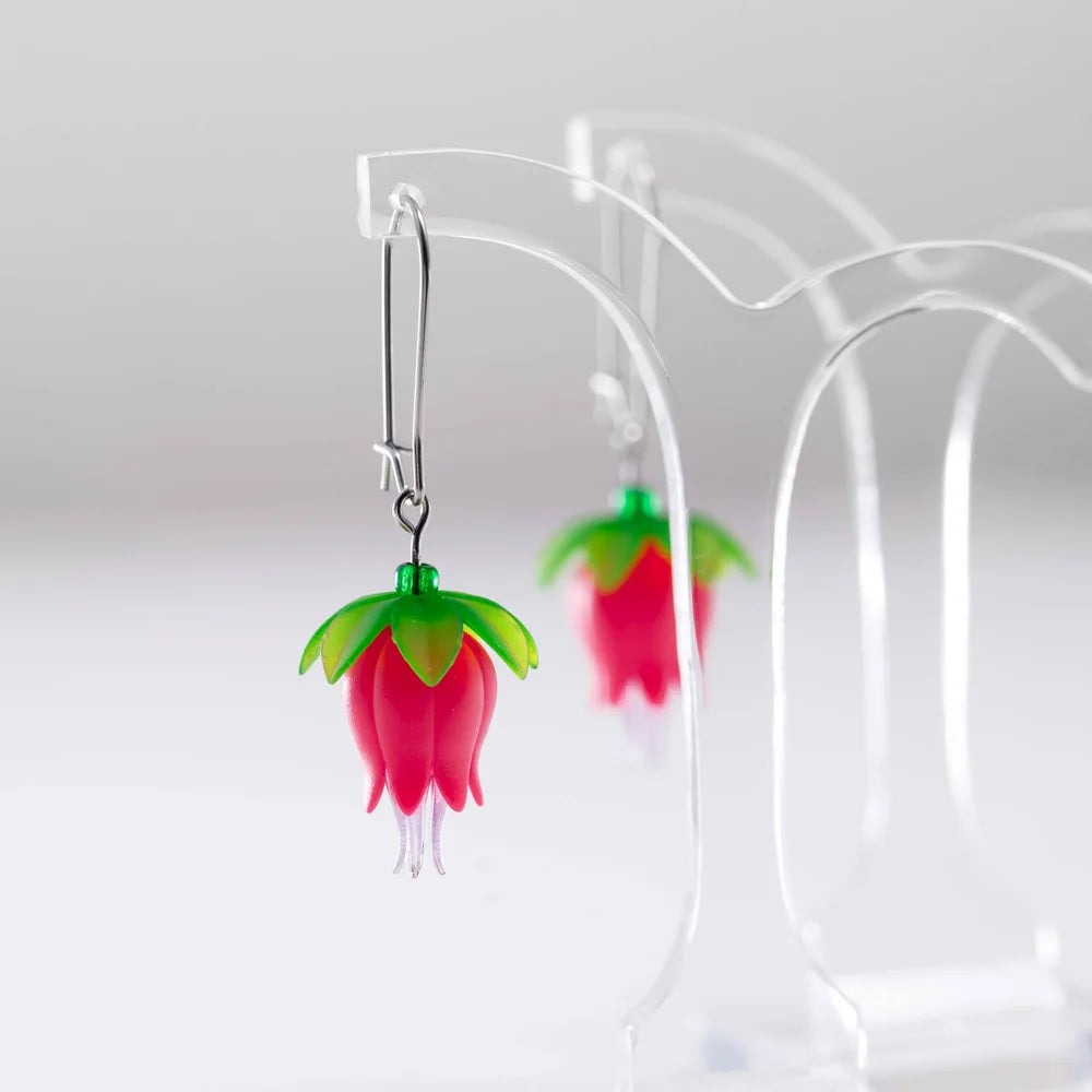 CLAIRE ISHINO- Winnie Earrings - Fuschias