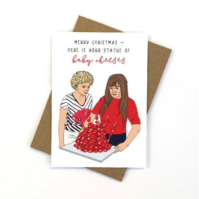 CANDLEBARK CREATIONS - "Baby Cheesus (Kath & Kim)"- CHRISTMAS CARDS
