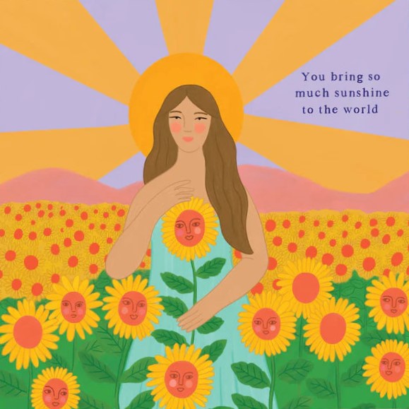 CONSTANZA ILLUSTRATES- "You Bring Sunshine" Framed Image