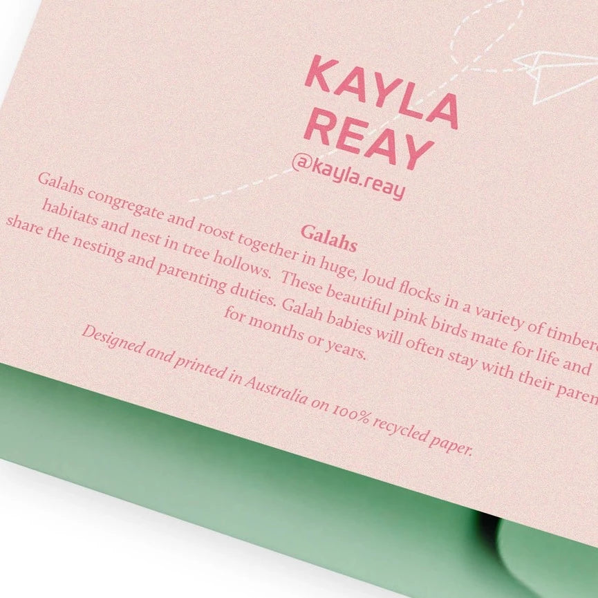 KAYLA REAY- Galahs Greeting Card