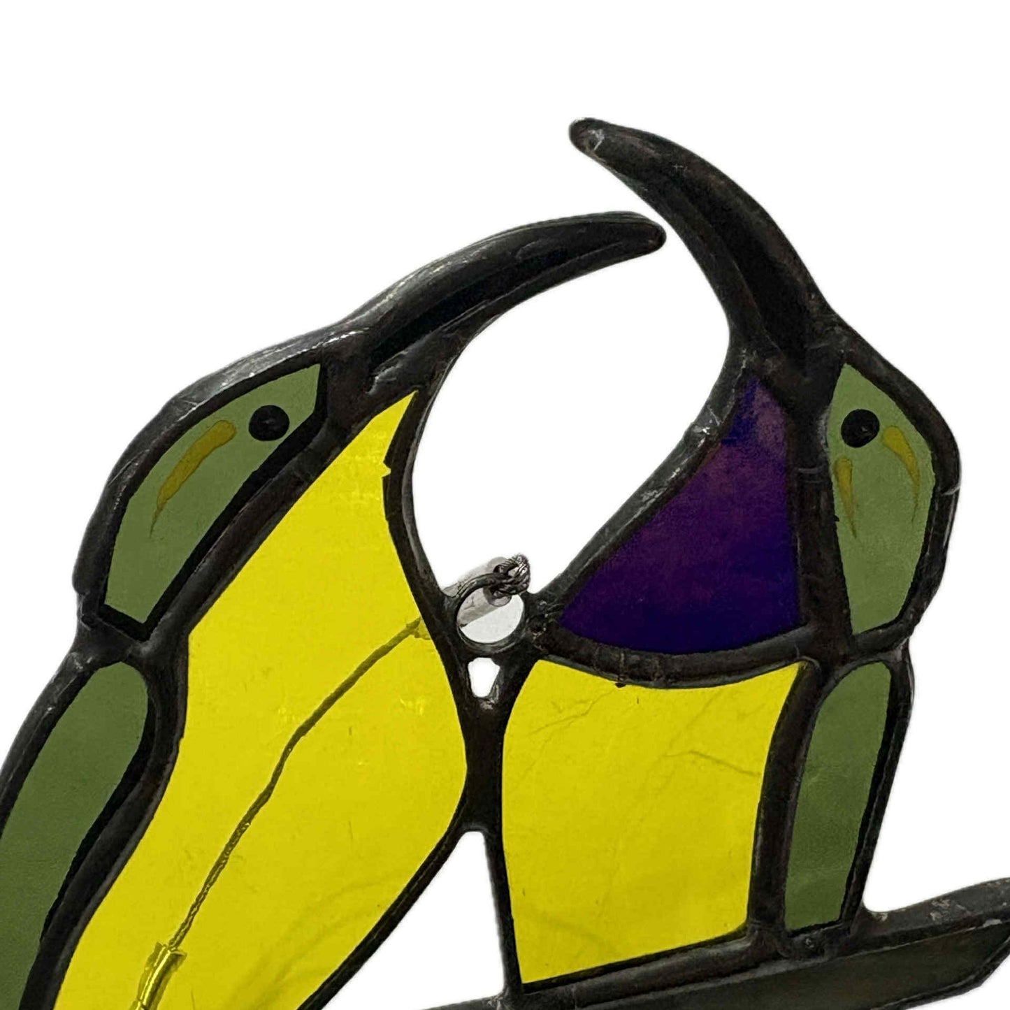 SWAN GLASS - SUNBIRD PAIR - Stained Glass Ornament