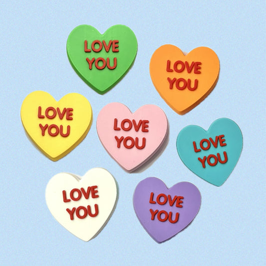 DWAYNSKI.3D - "LOVE YOU" - CONVERSATION HEART MAGNETS