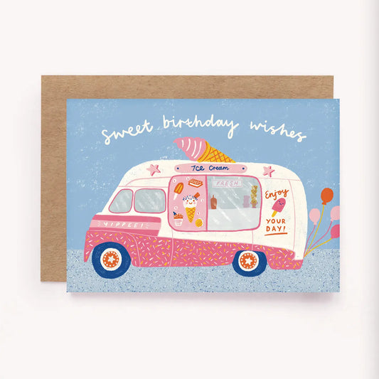 LAUREN SISSON STUDIO- "Sweet Birthday Wishes" - Blank Greeting Card