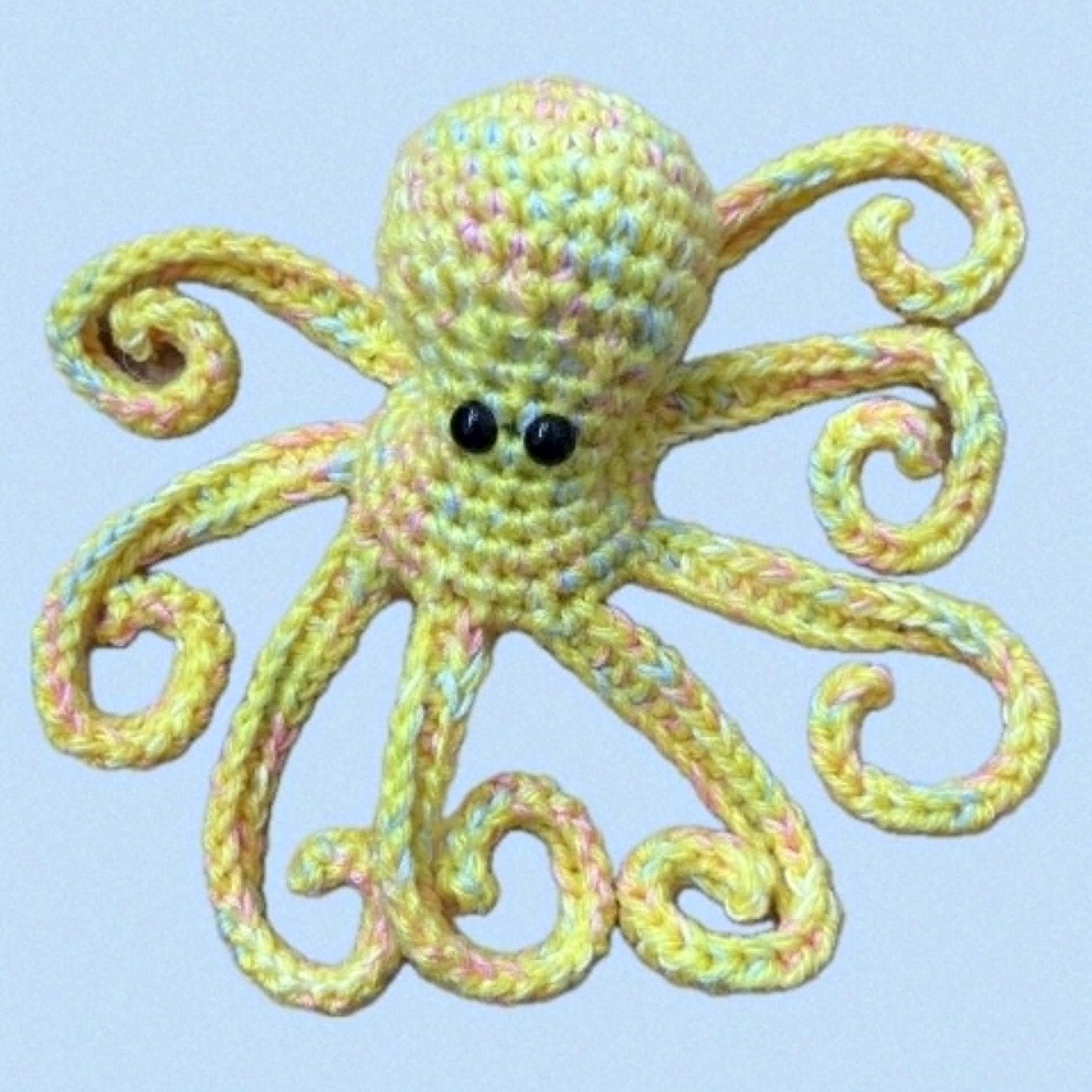 BEAKNITS- CROCHETED OCTOPUS - Yellow Dappled