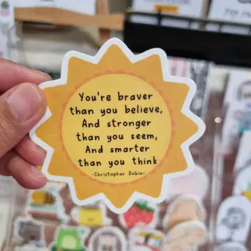 SWALLOW WIND ART - BRAVE, STRONG, SMART - VINYL STICKER