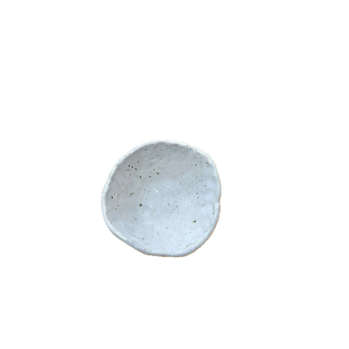 EARTH BY HAND- Hand Built White Oval Platter & Dipping Bowl