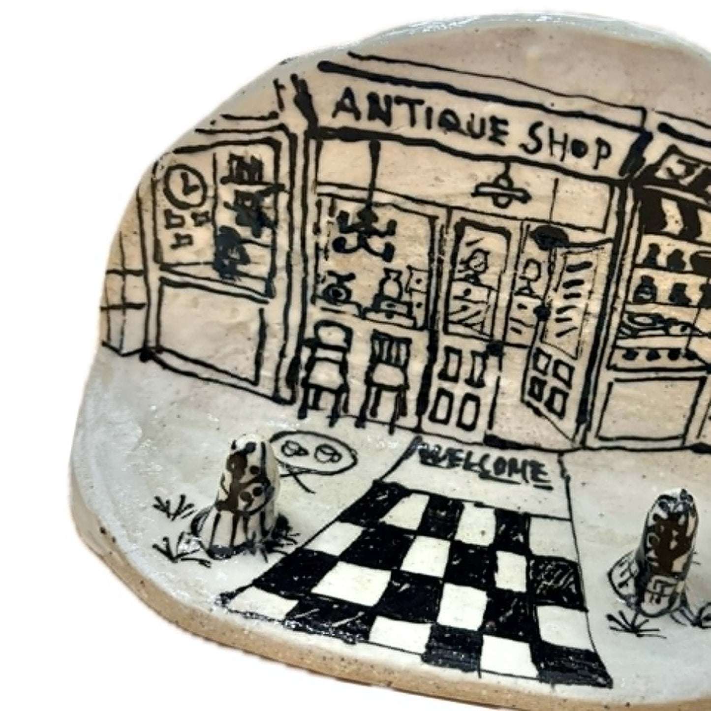 BELOVED POTTERY - Village - Antiques Shop Jewelry Holder