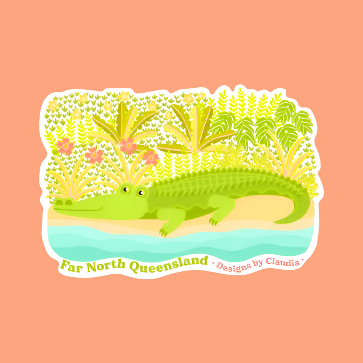 Designs by Claudia - Daintree Crocodile Sticker