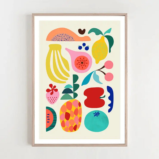 3 BIRDIES STUDIO- "Summer Fruit" A4 Art Print