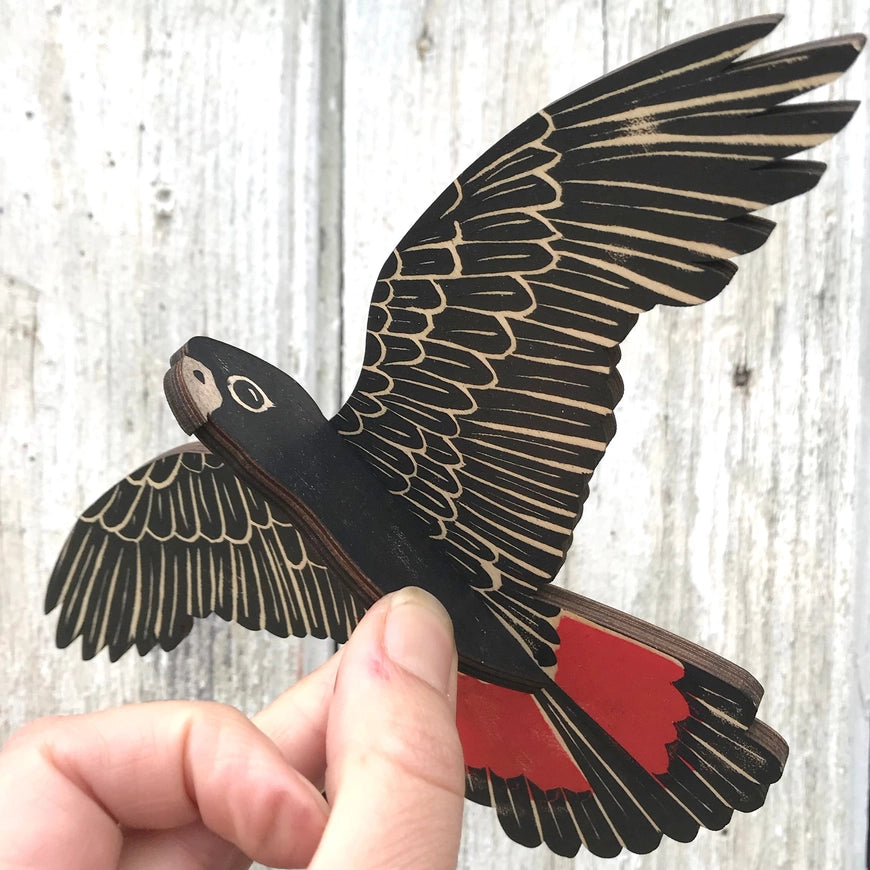 BRIDGET FARMER PRINTMAKER- Black Cockatoo Mobile- Male