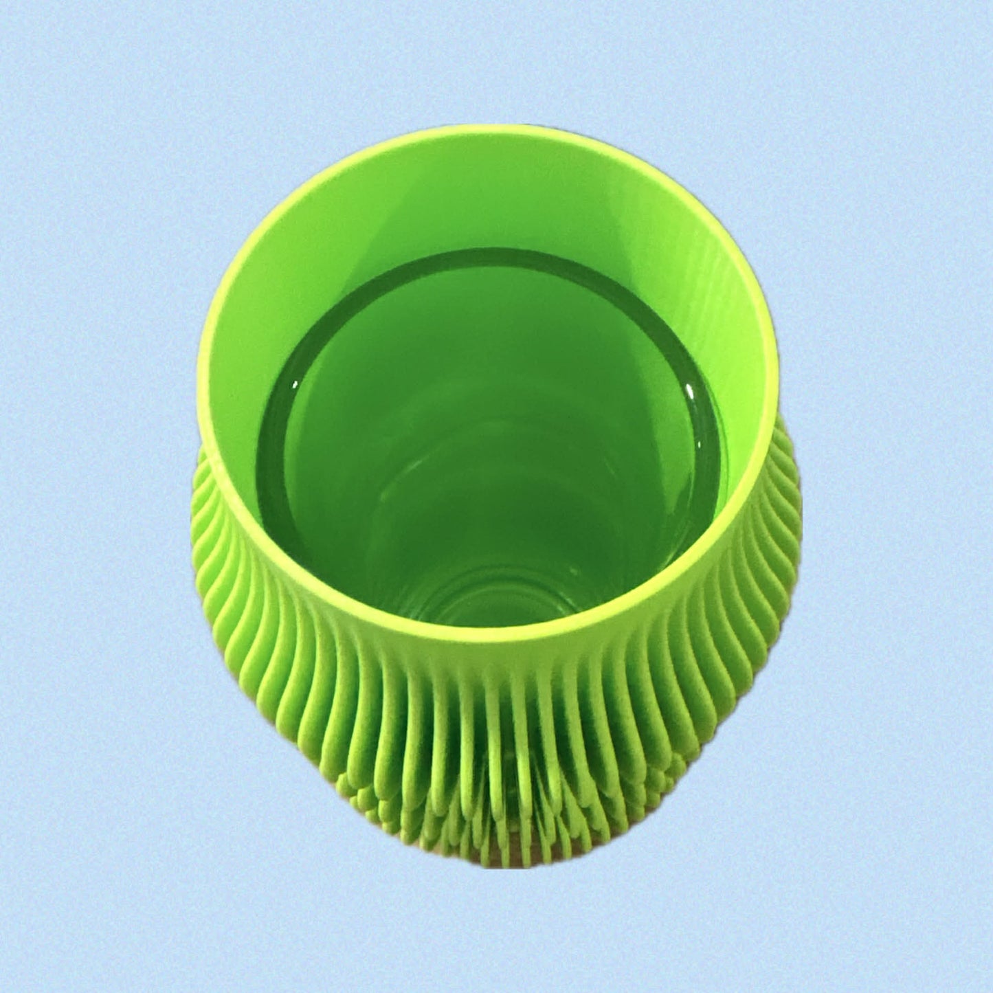 DWAYNSKI.3D - "Kruhy" Vase - Fluro Green