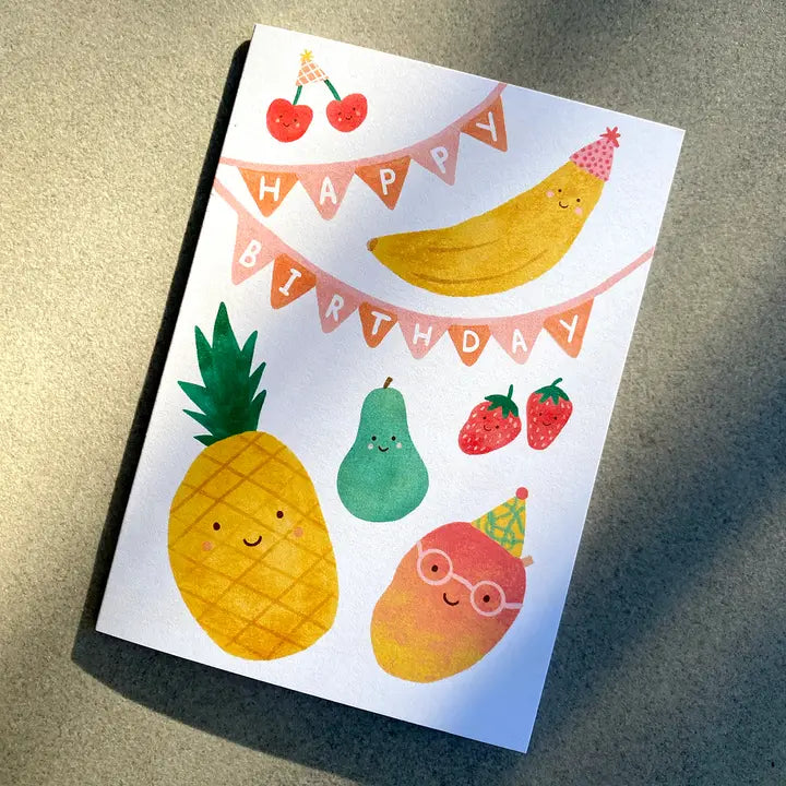 LAUREN SISSON STUDIO- "Fruit Party" Birthday Card