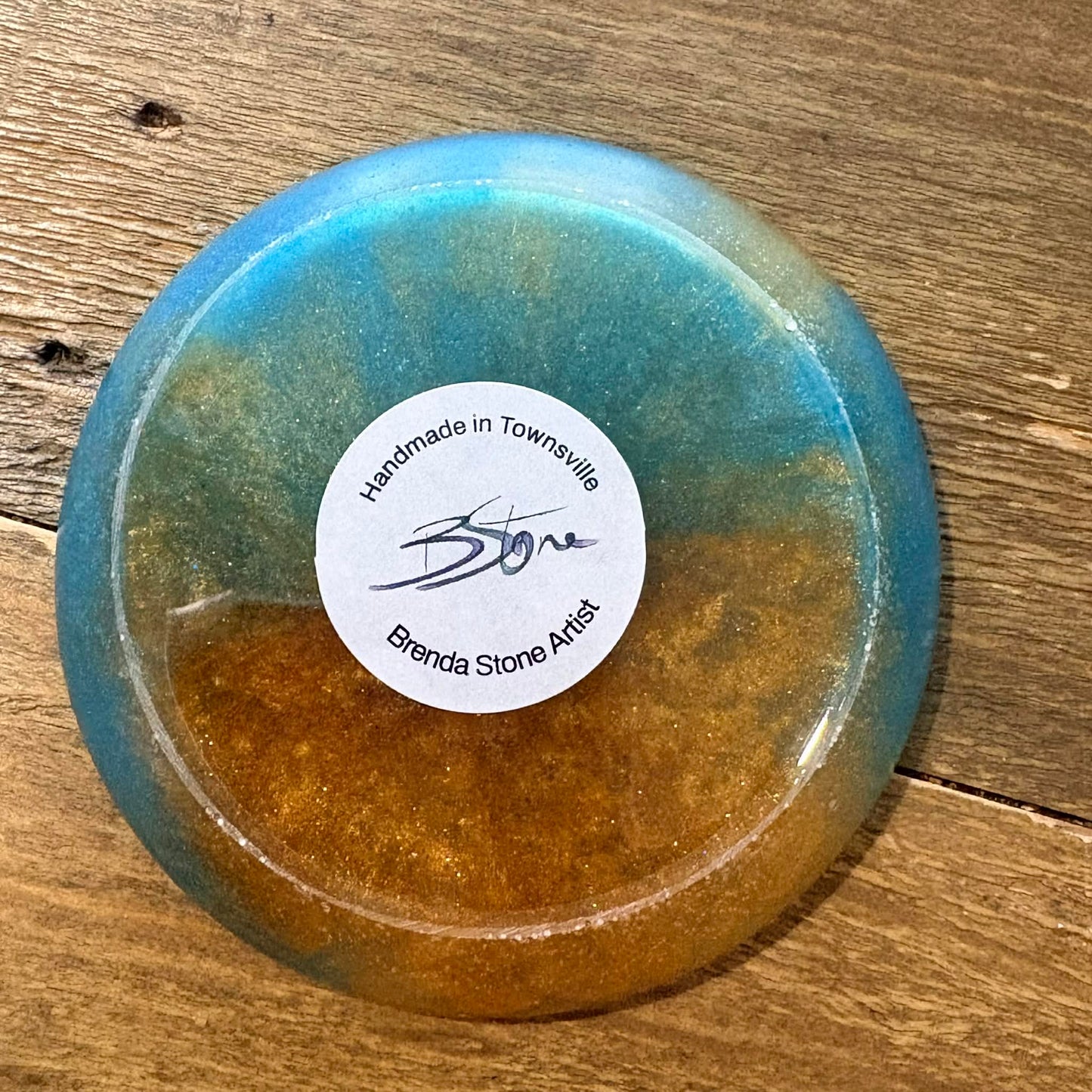 BRENDA STONE ART - Mini Round Resin Plate 3