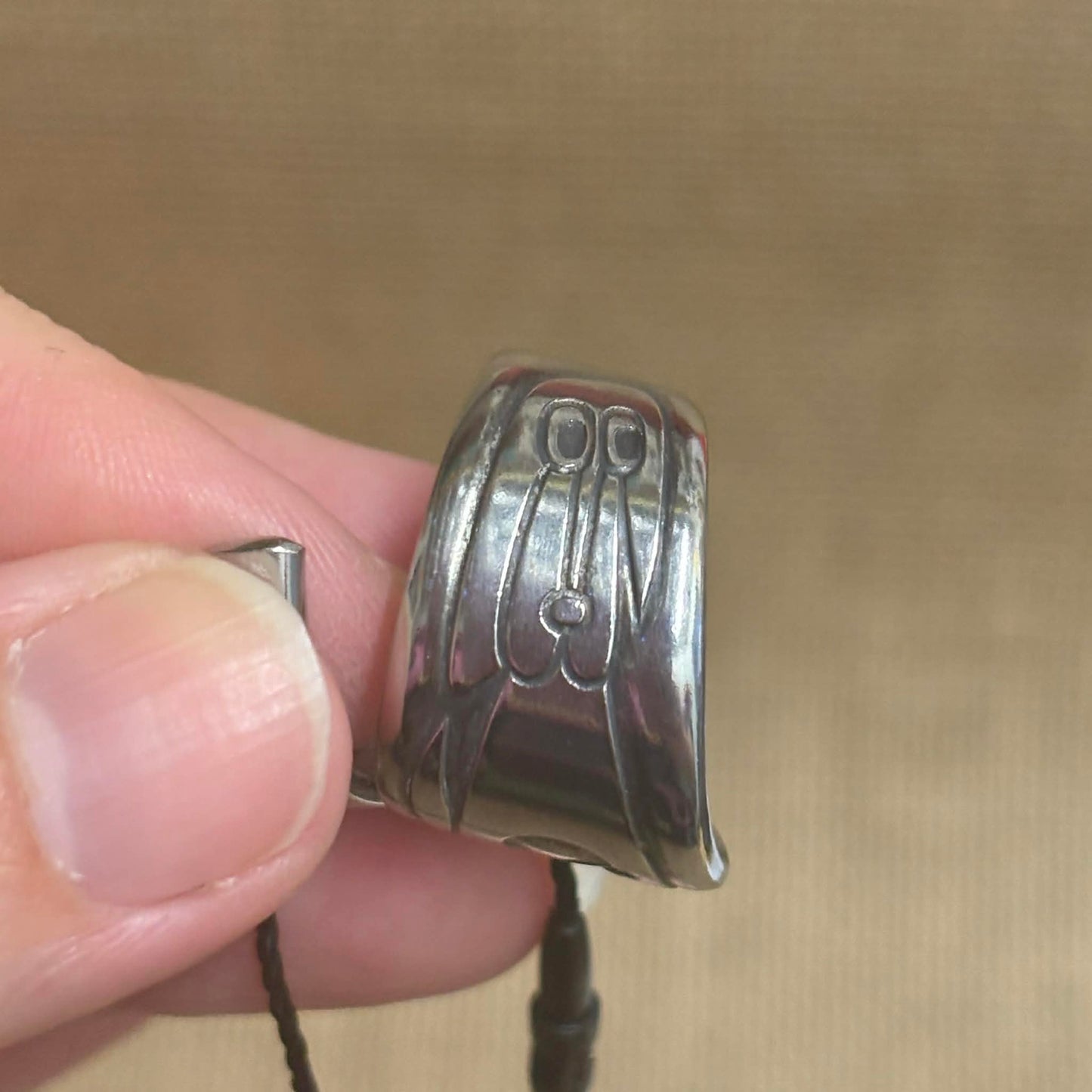 MOLLY MADE - 'Dog' Stainless Steel Wrap Ring