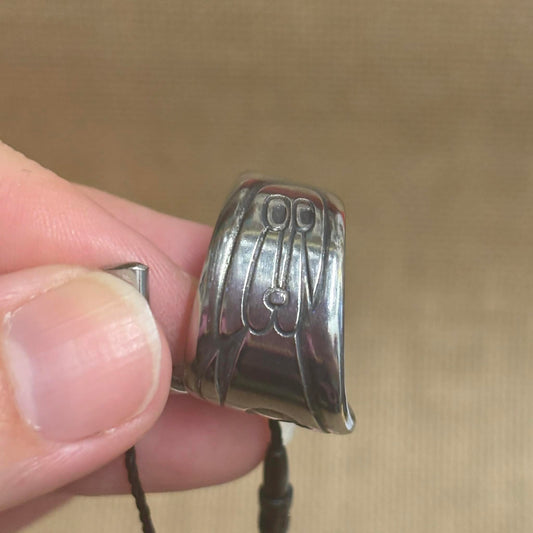 MOLLY MADE - 'Dog' Stainless Steel Wrap Ring