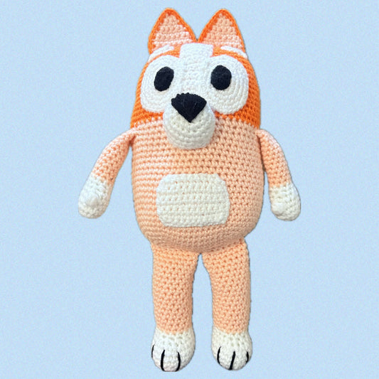 HOOKED BY JEN- ORANGE DOG