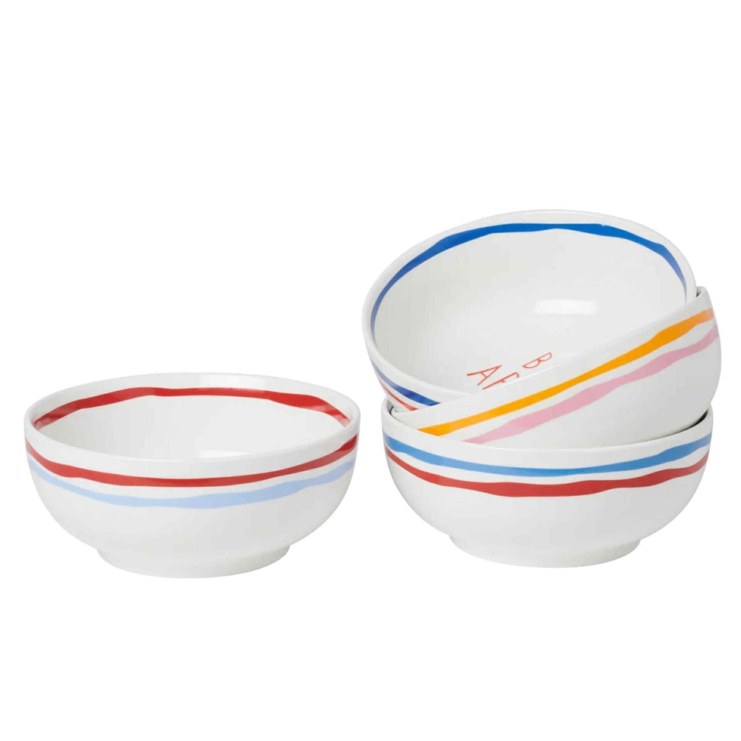 In The Roundhouse - "Italian" Bowl Set Red