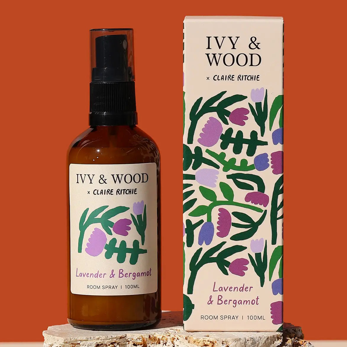 IVY & WOOD - Lavender & Bergamot Room Spray - Bloom X Claire Ritche Limited Edition