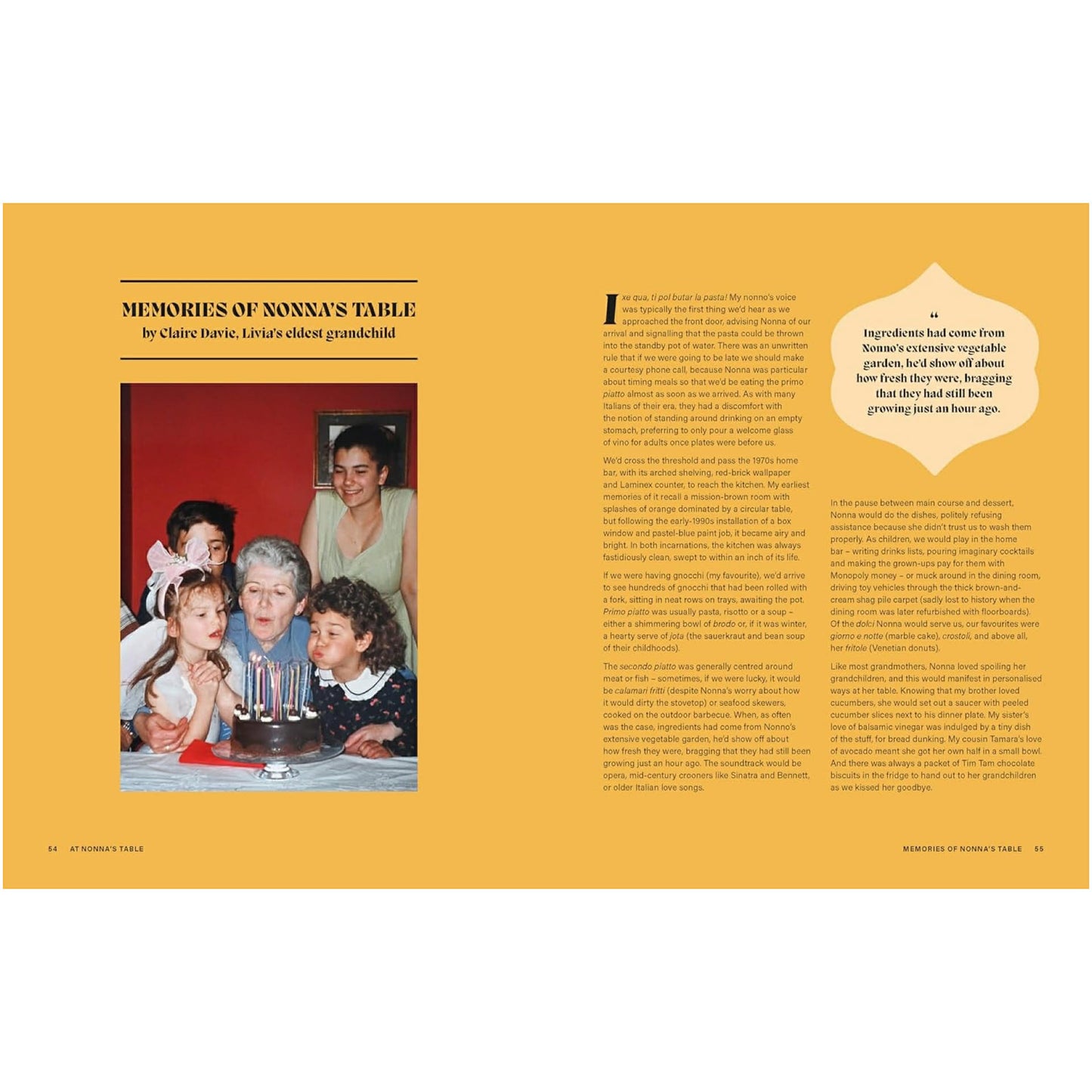 BOOKS & CO - AT NONNA'S TABLE- Paola Bacchia