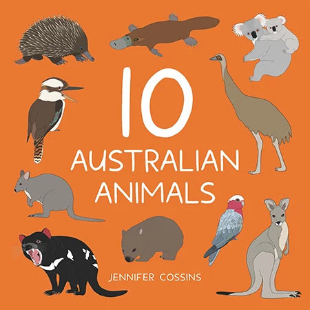 RED PARKA - 10 AUSTRALIAN ANIMALS - BOARD BOOK