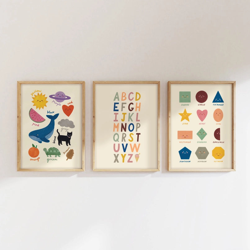 LAUREN SISSON STUDIO- Colours Print - A3 Educational Kid's Wall Art