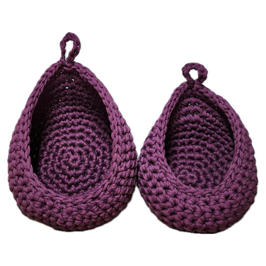 FIBRESCAPE - Dew Drop Hanging Baskets - Purple