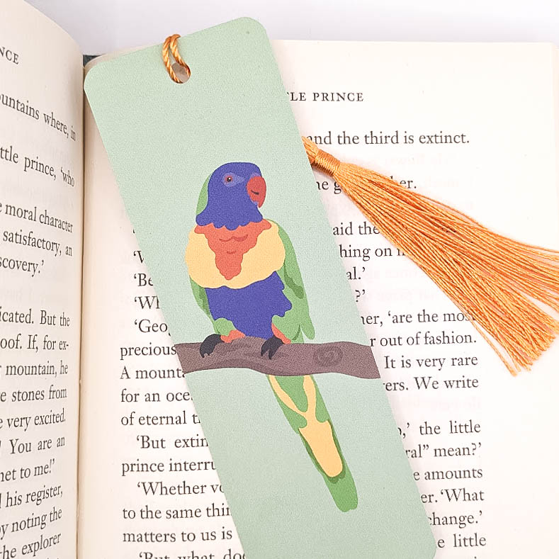 Tilly Scribbles- Rainbow Lorikeet Bookmark
